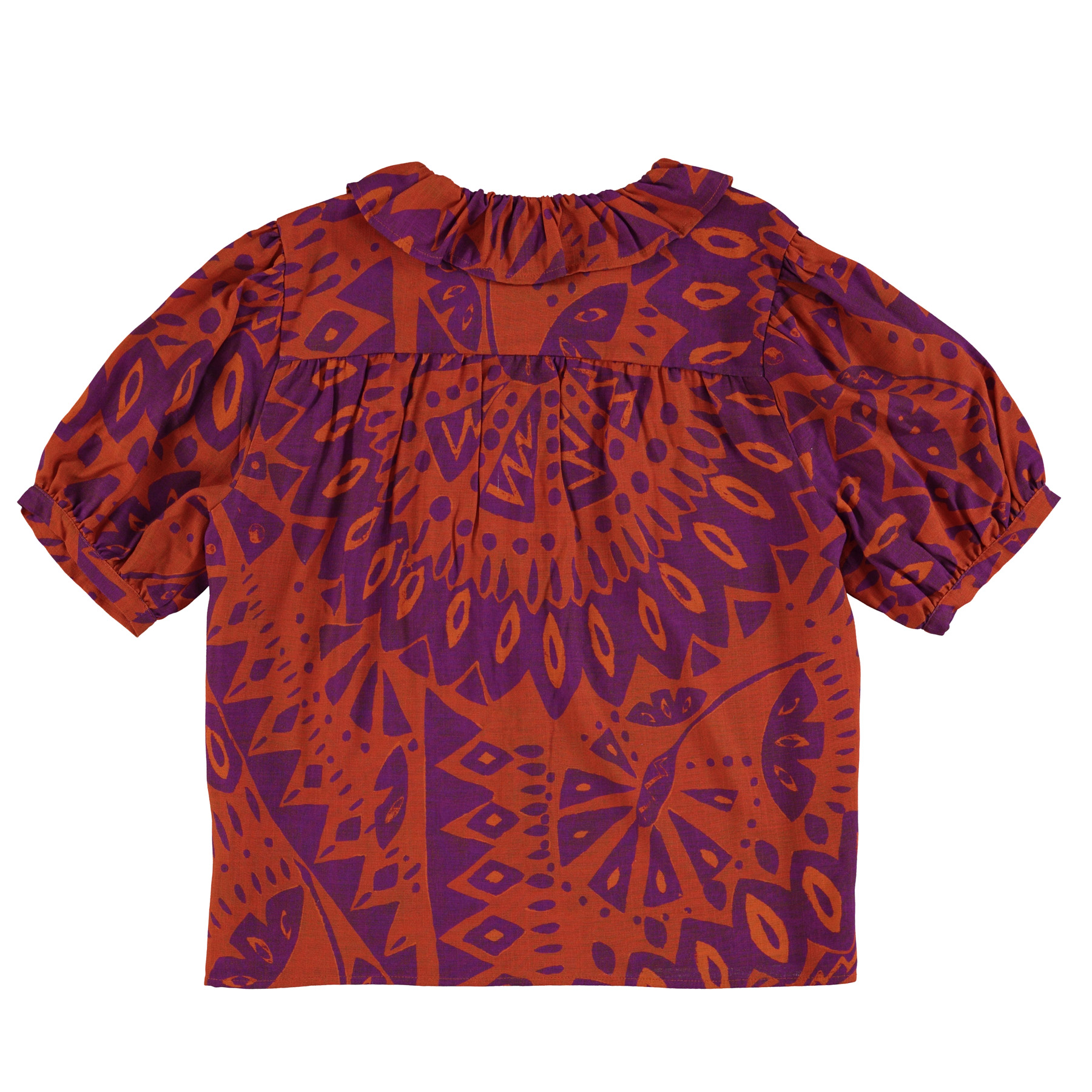 Bluzka Orange & Purple printed 1